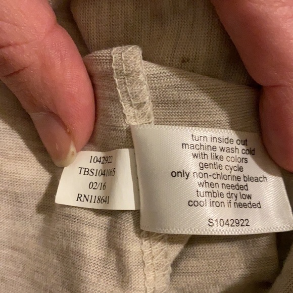 Lane Bryant Cream Short Sleeve Top - Picture 6 of 7